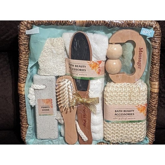 Essential Design Bath Beauty Accessories 8 pc Gift Set The Gift of Nature - Picture 1 of 1
